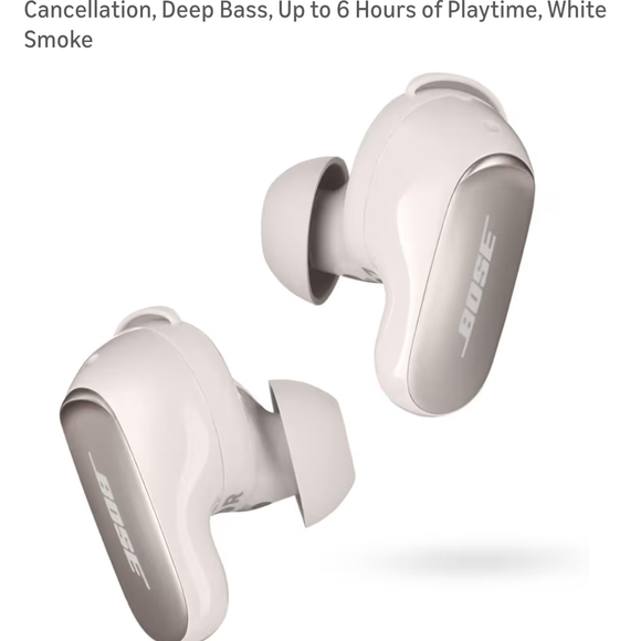 Bose Quiet Comfort Ultra White Smoke Wireless Earbuds - Picture 2 of 9